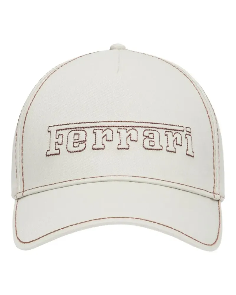 Ferrari embossed embroidery baseball cap - Nude Nude