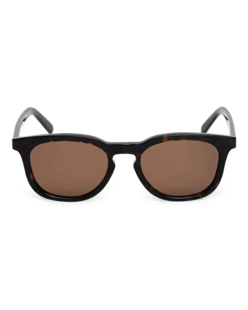 Maison Margiela tortoiseshell-effect square-frame sunglasses - Schwarz Schwarz