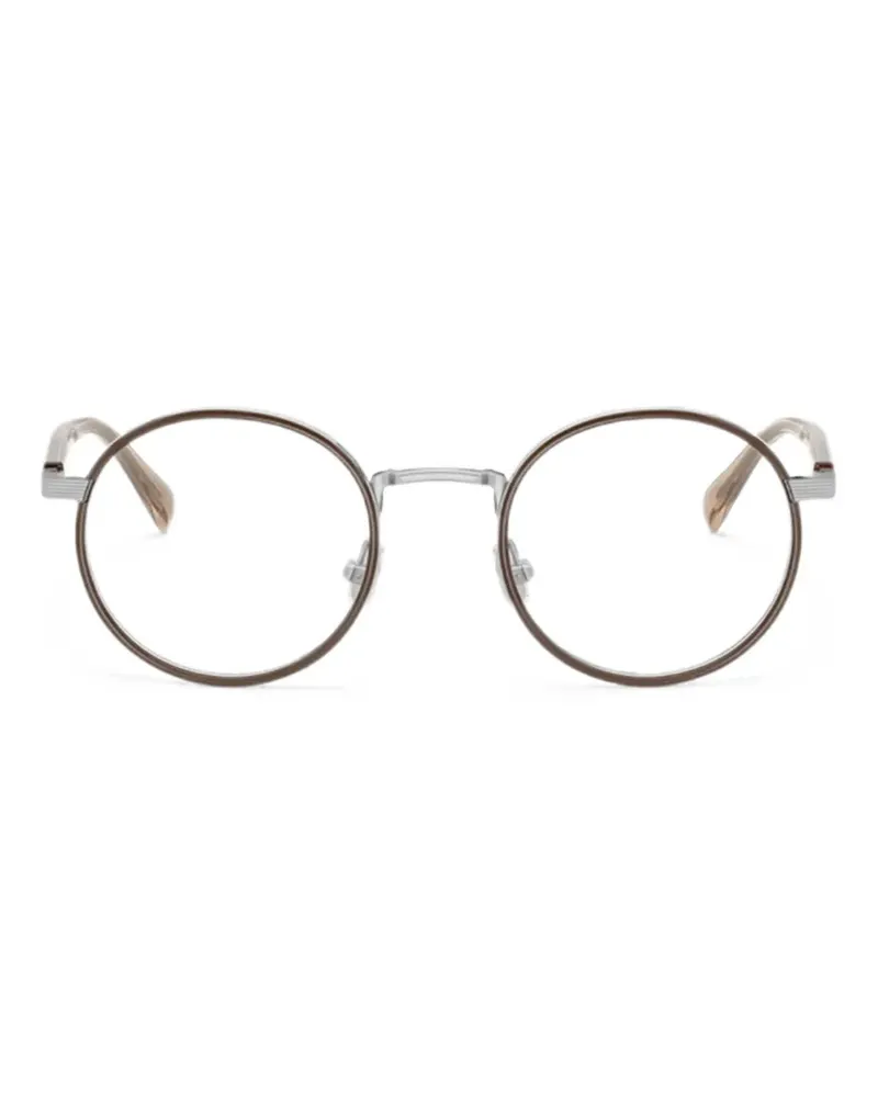 Brunello Cucinelli Tyler Brille mit rundem Gestell - Braun Braun