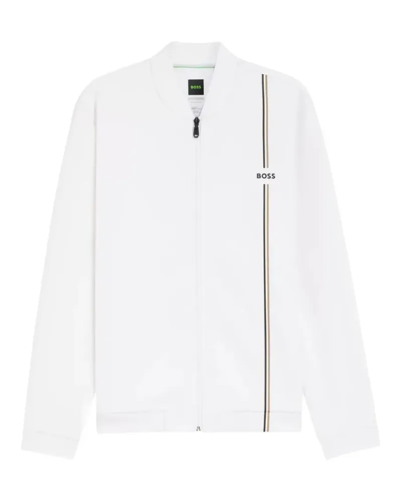 HUGO BOSS Sweatshirt mit Reißverschluss - Weiß Weiß