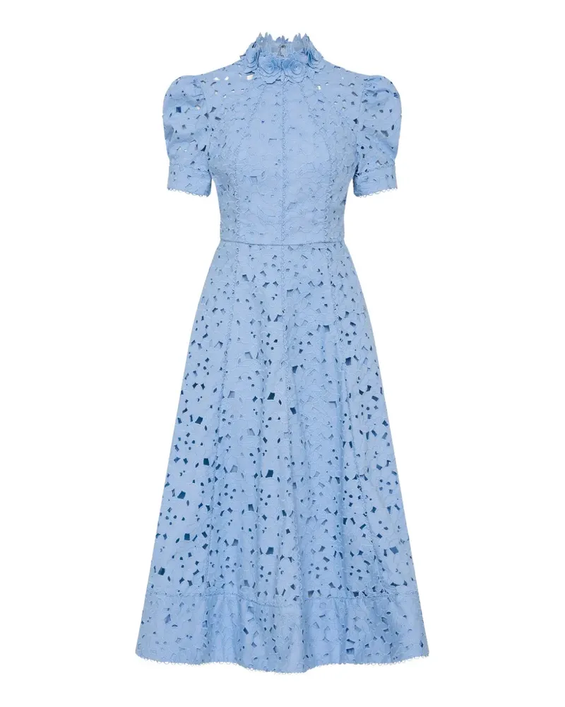 Rebecca Vallance Kitsu Midikleid mit Stehkragen - Blau Blau