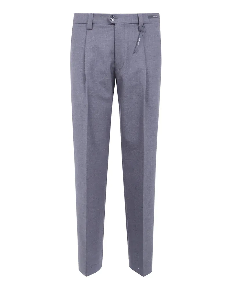 MICHAEL COAL Straight-Leg-Hose mit Falten - Grau Grau