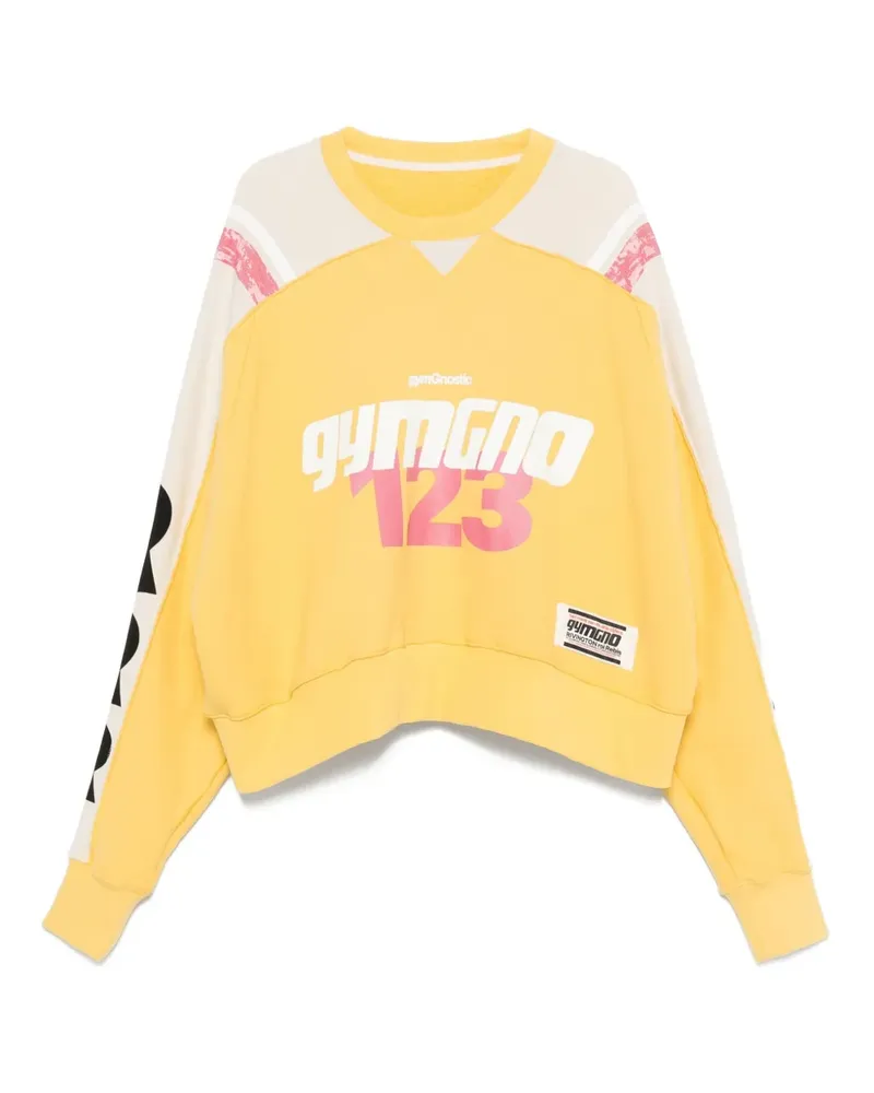 RRR123 Sweatshirt in Colour-Block-Optik - Gelb Gelb