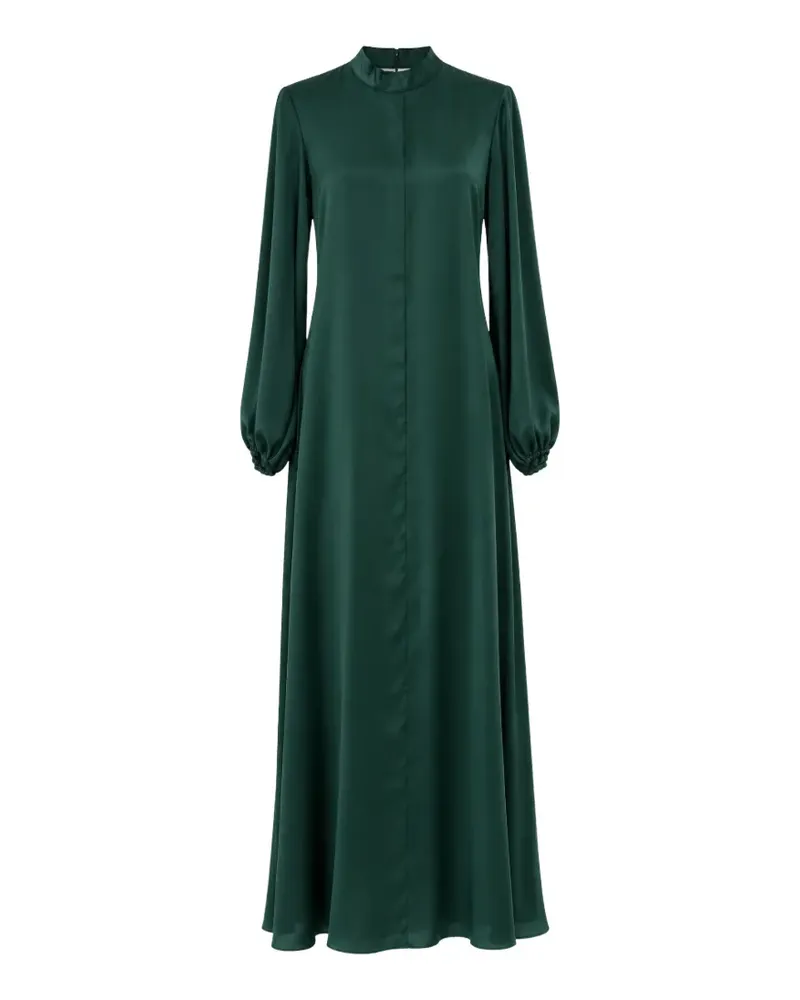 Raquel Diniz Parana bow-detail puff-sleeve maxi dress - Grün Grün