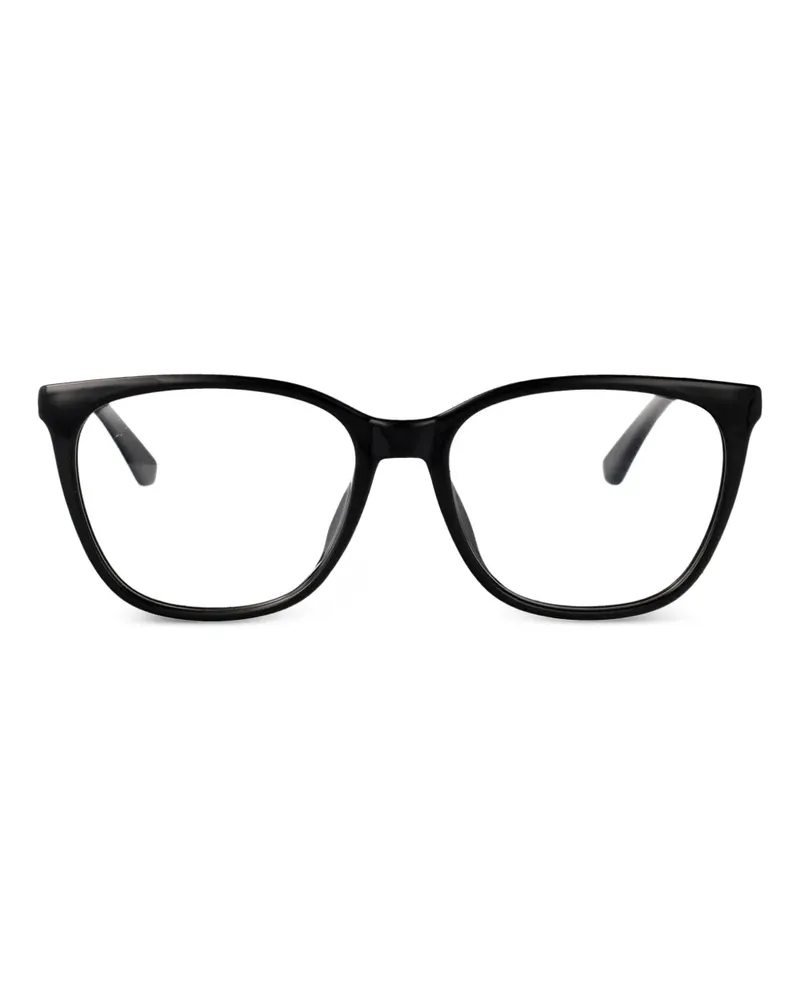 Calvin Klein Brille mit Cat-Eye-Gestell - Schwarz Schwarz
