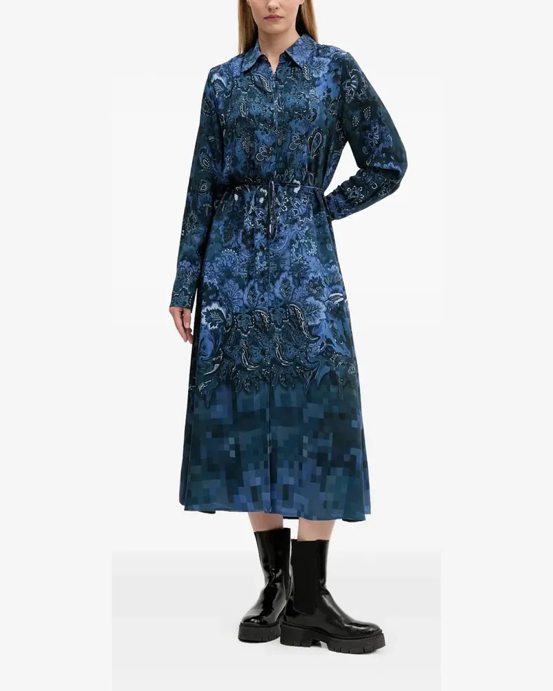 Desigual Kleid mit Blumen-Print - Blau Blau
