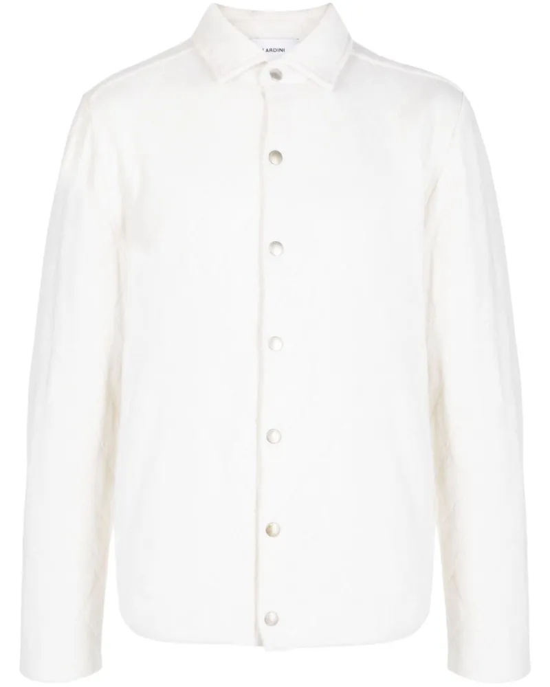 LARDINI Cardigan in Pointelle-Strick - Weiß Weiß