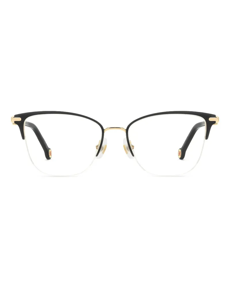 Carolina Herrera New York Brille mit Logo - Schwarz Schwarz