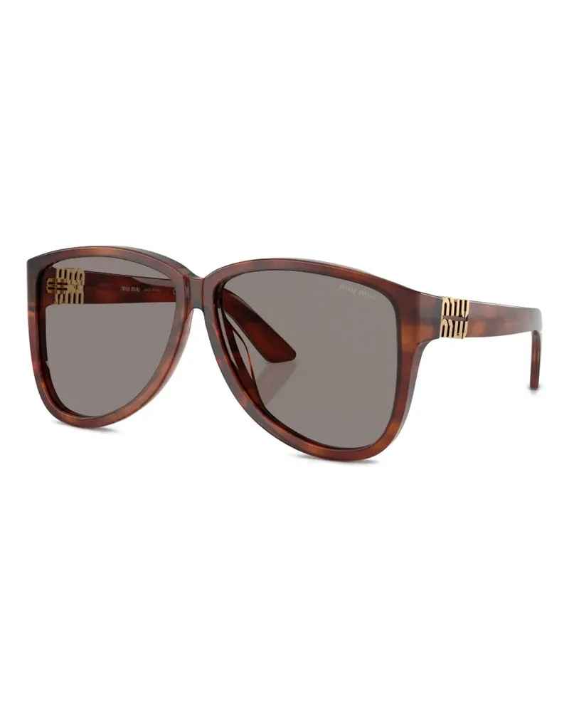 Miu Miu tortoiseshell-pattern sunglasses - Braun Braun