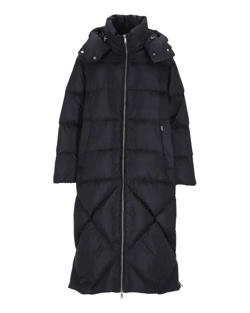 ADD quilted hooded coat - Blau Blau