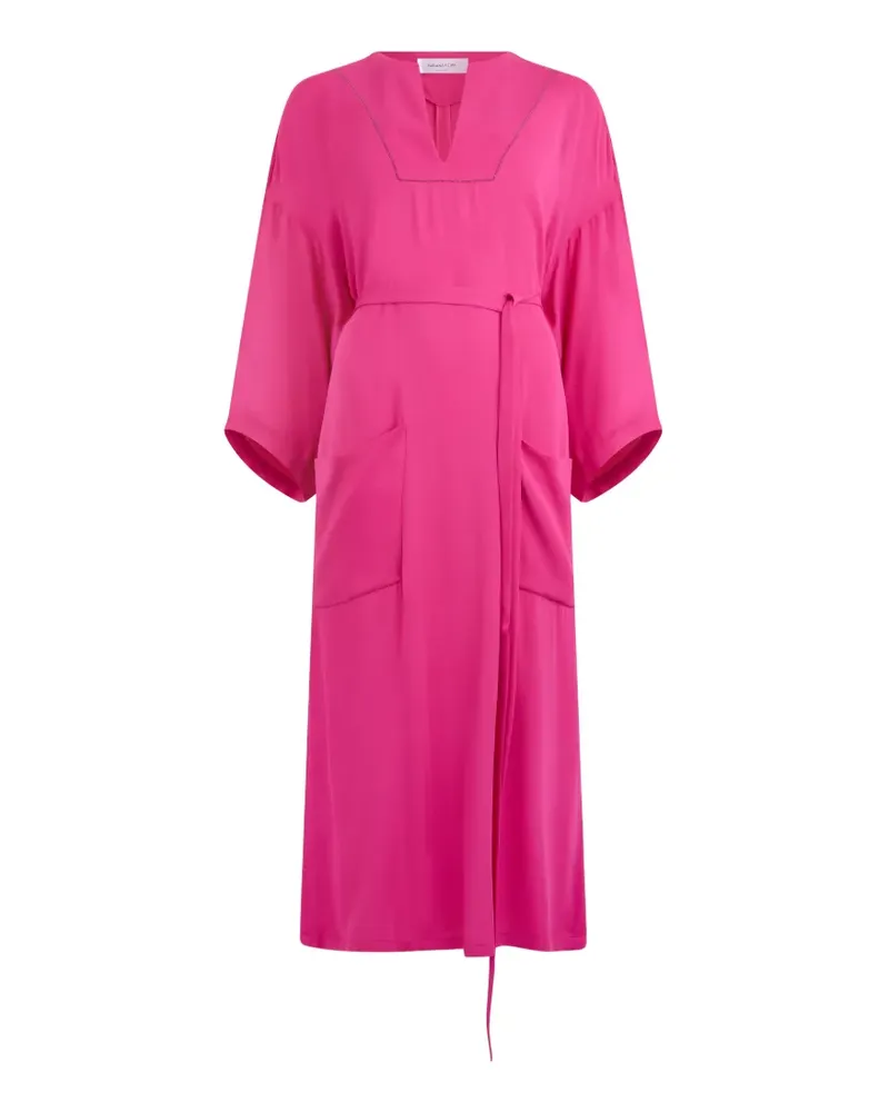 Fabiana Filippi bell sleeve V-neck dress - Rosa Rosa