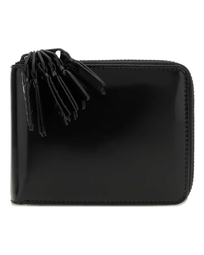 Comme des Garçons tassel-zip leather wallet - Schwarz Schwarz