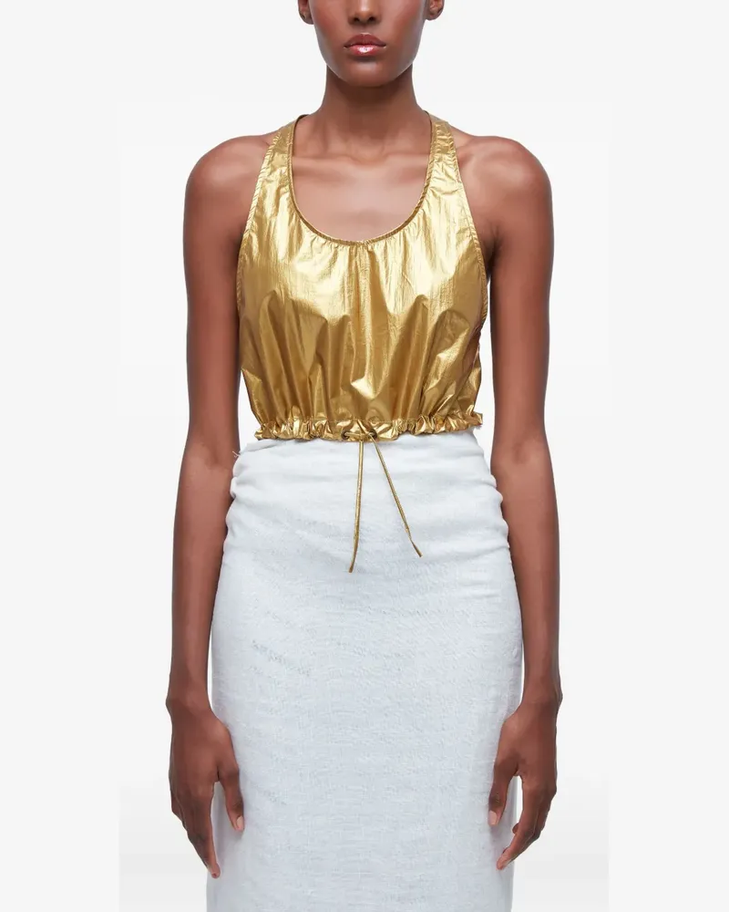 Osklen Kordelzug-Oberteil mit Racerback - Gold Gold