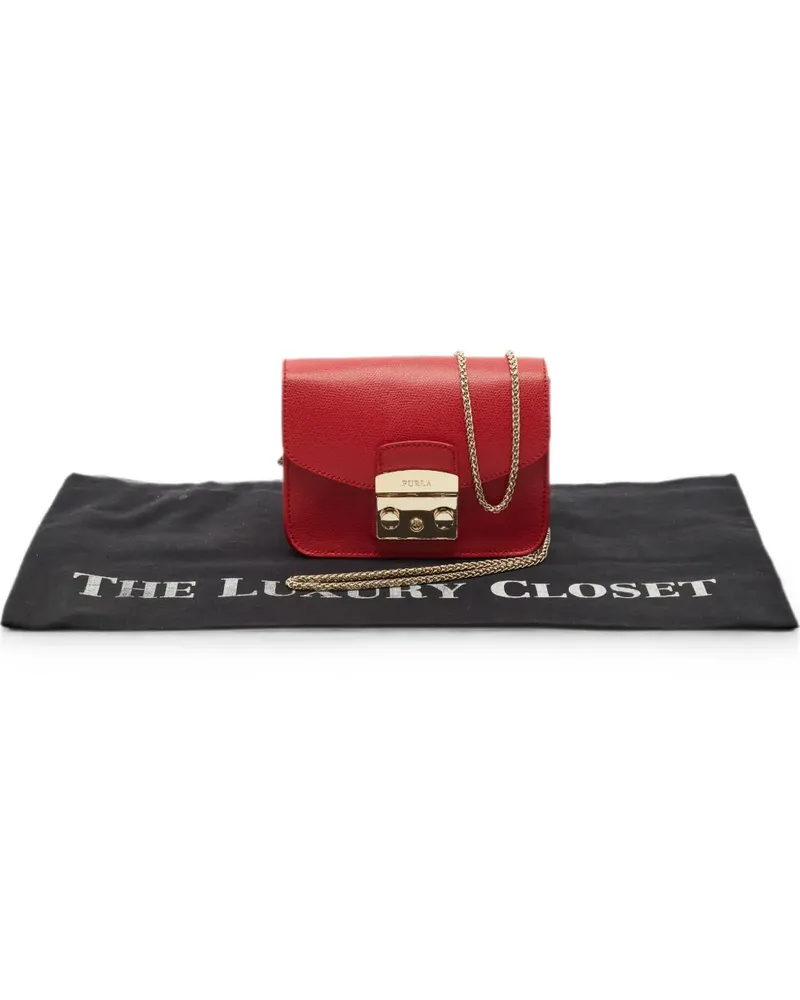 Furla mini Metropolis crossbody bag - Rot Rot