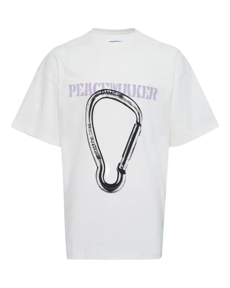 OAMC Carabinier T-Shirt mit Print - Weiß Weiß