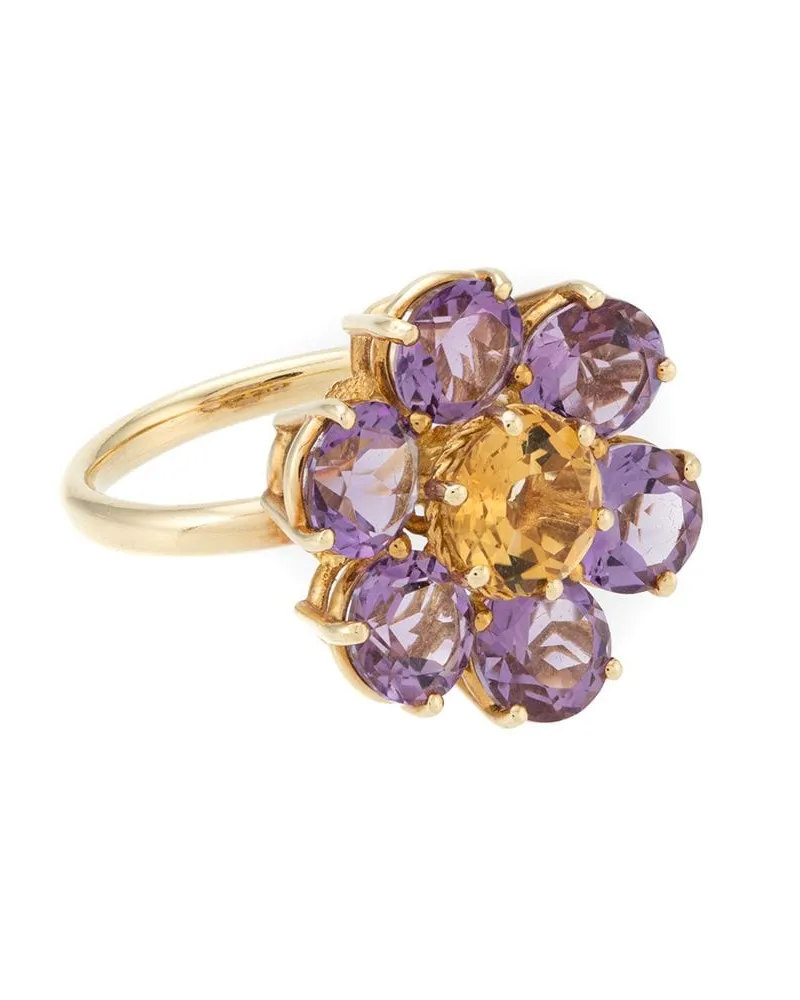 Dolce & Gabbana 18kt Spring Gelbgoldring mit Amethyst Gold