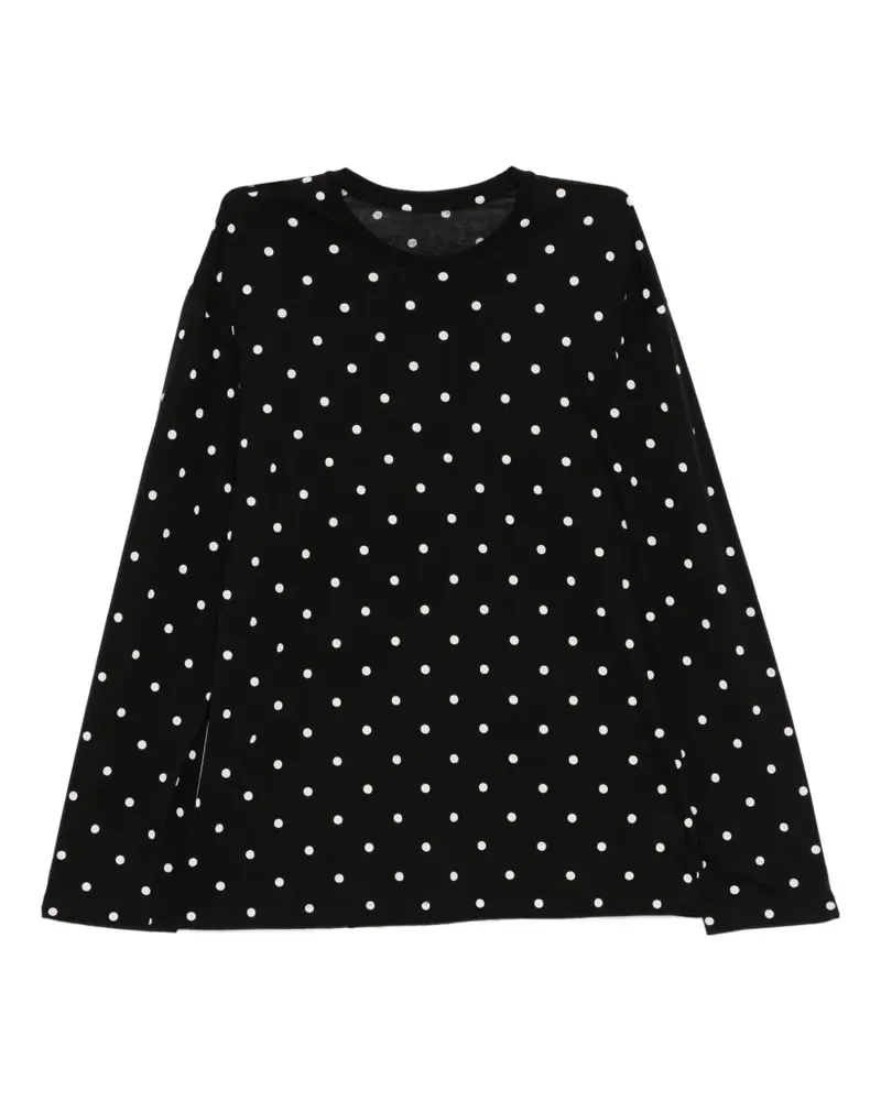 JNBY Gepunktetes Langarmshirt - Schwarz Schwarz