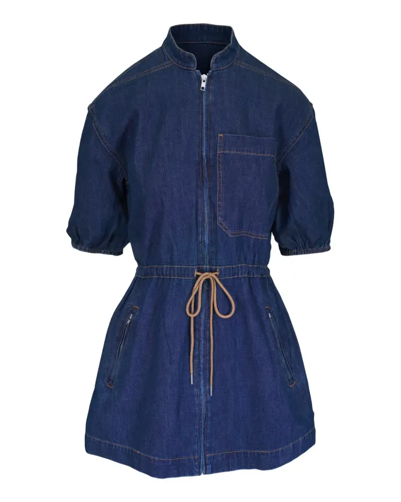 Veronica Beard Akerman zip mini dress - Blau Blau