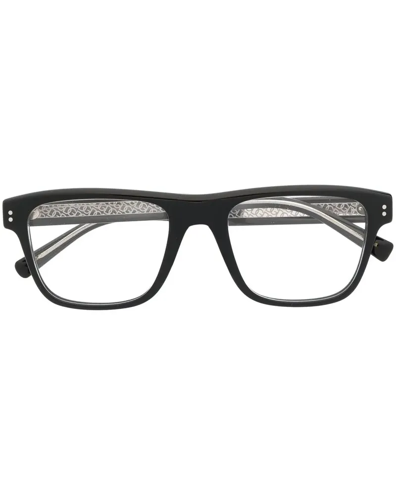 Dolce & Gabbana Brille mit eckigem Gestell - Schwarz Schwarz
