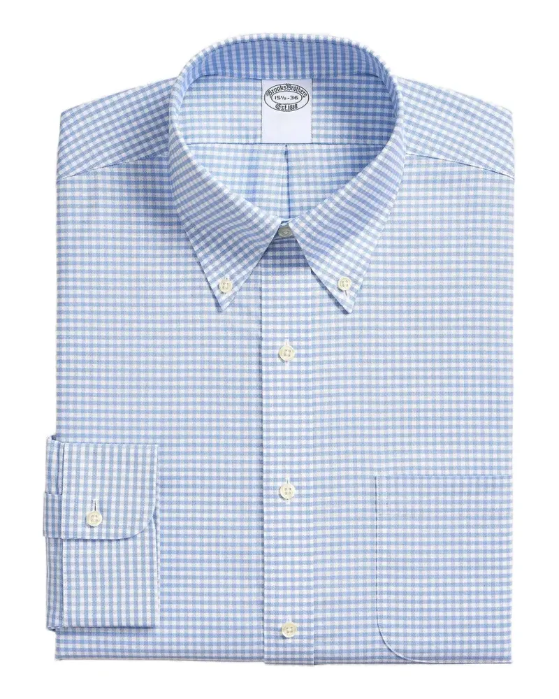 Brooks Brothers Oxford-Hemd mit regulärer Passform - Blau Blau