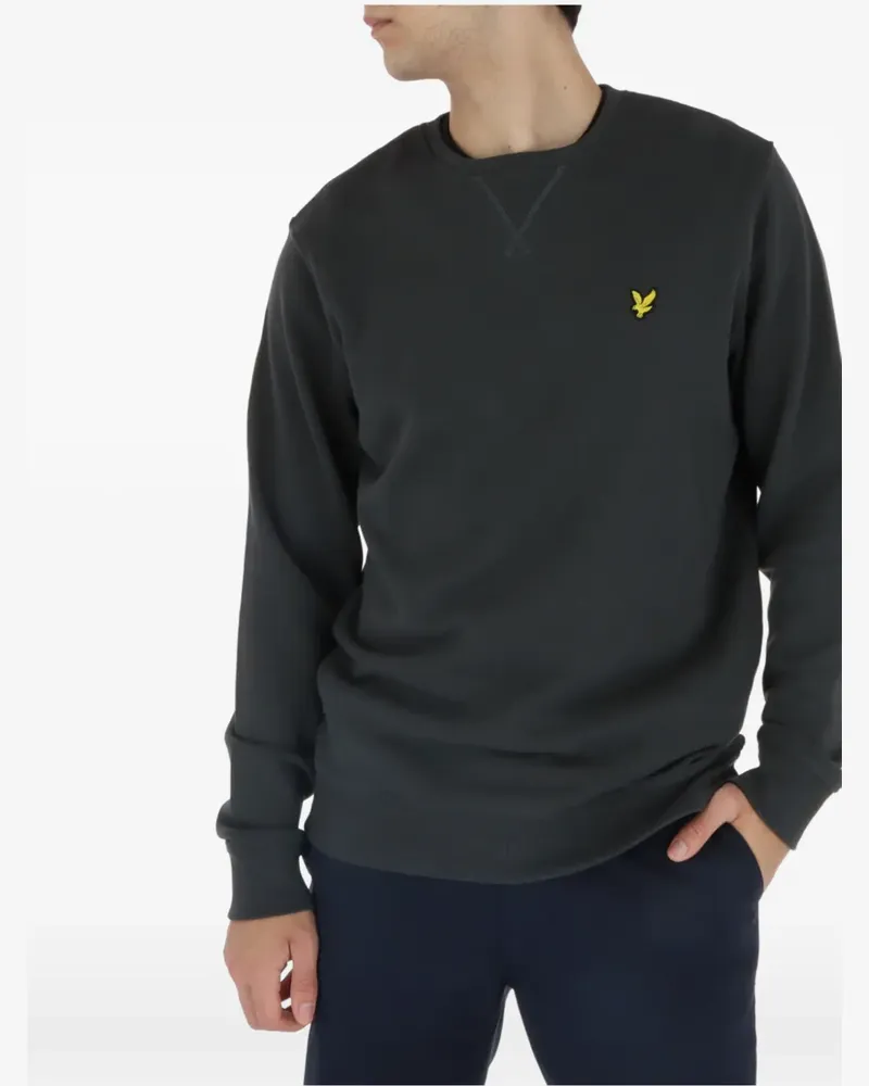 Lyle & Scott Pullover mit Logo-Patch - Grau Grau