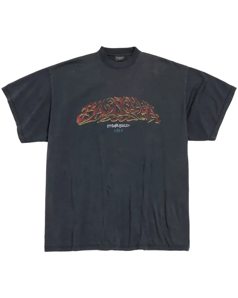 Balenciaga Offshore T-Shirt - Schwarz Schwarz