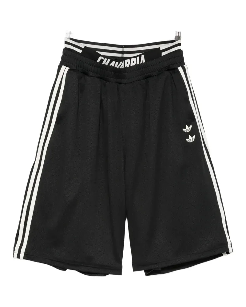 adidas x Willy Chavarria logo-embroidered mesh shorts - Schwarz Schwarz
