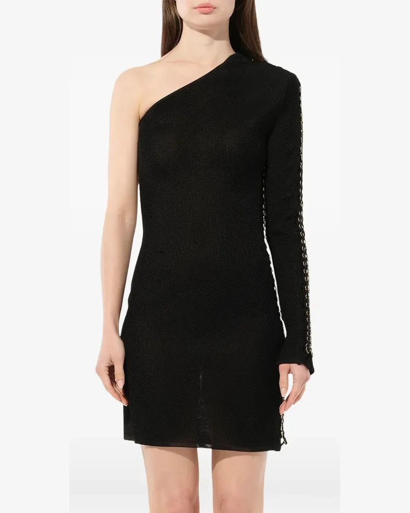 Balmain Schulterfreies Kleid - Schwarz Schwarz