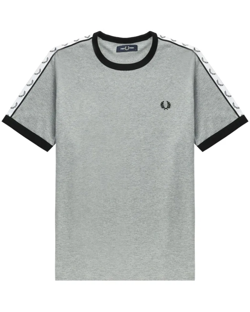 Fred Perry T-Shirt mit Logo-Stickerei Grau