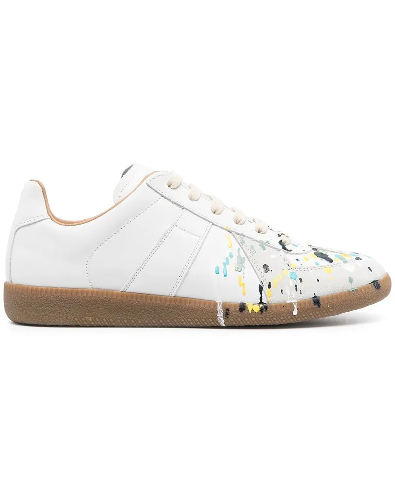 Maison Margiela Replica Sneakers mit Farbklecksen - Weiß Weiß