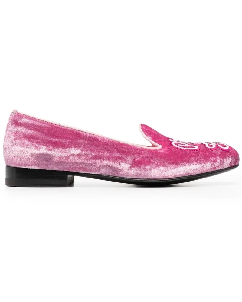 Scarosso Brian Atwood Lady Nolita Slipper - Rosa Rosa