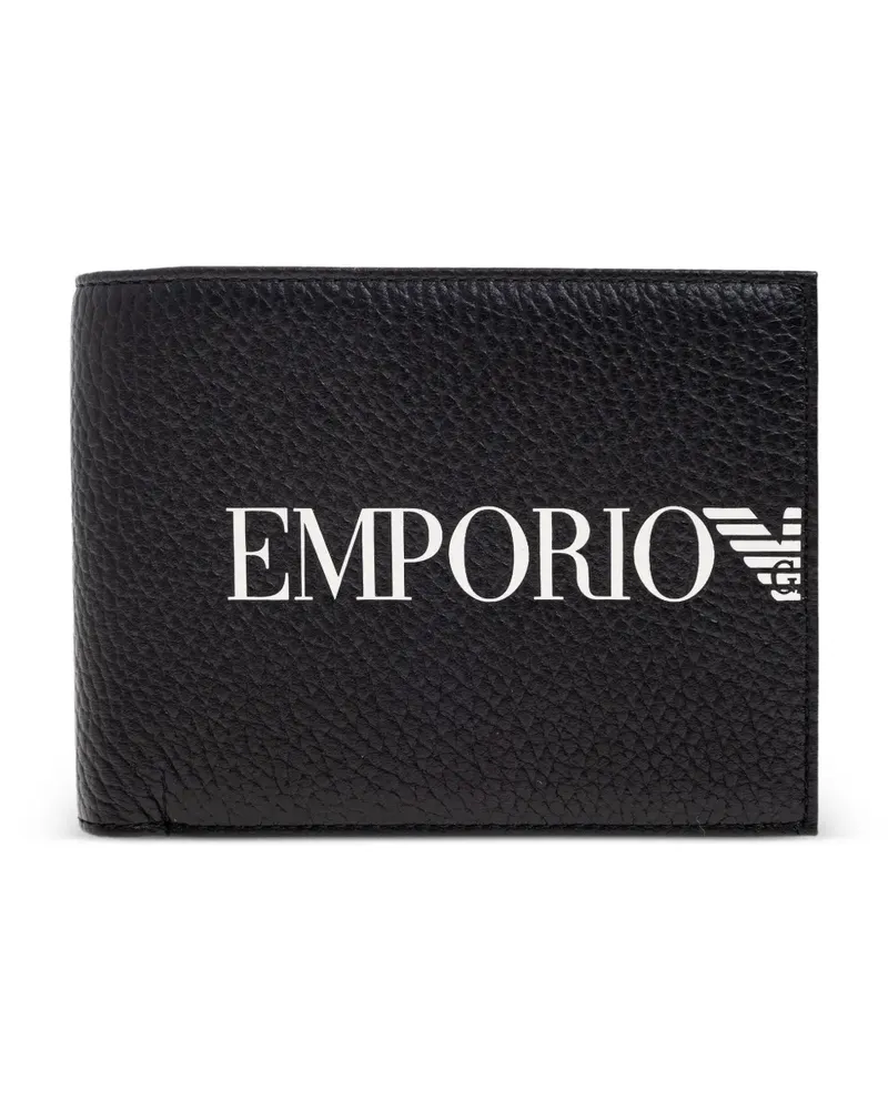 Emporio Armani Portemonnaie mit Logo - Schwarz Schwarz