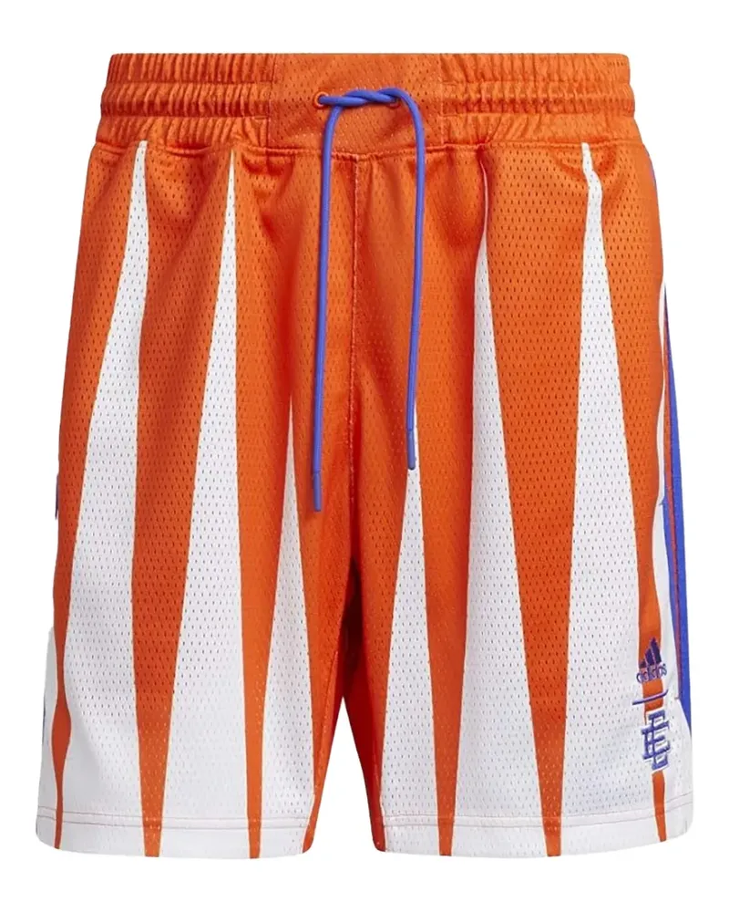 adidas geometric-print shorts - Weiß Weiß