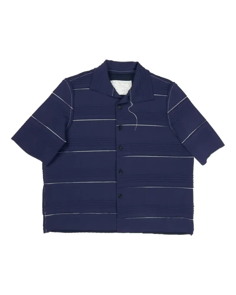 Camiel Fortgens ribbed striped polo shirt - Blau Blau
