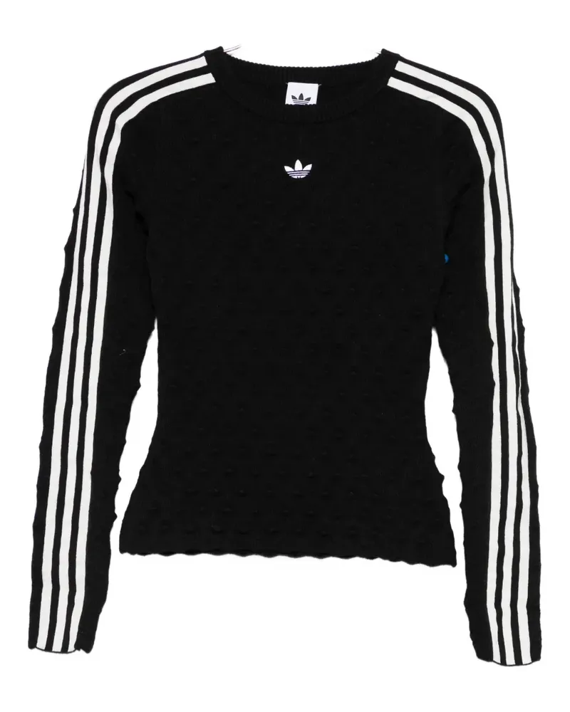 adidas Pullover mit rundem Ausschnitt - Schwarz Schwarz