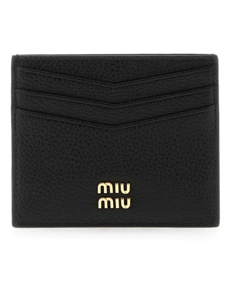 Miu Miu Klassisches Kartenetui - Schwarz Schwarz