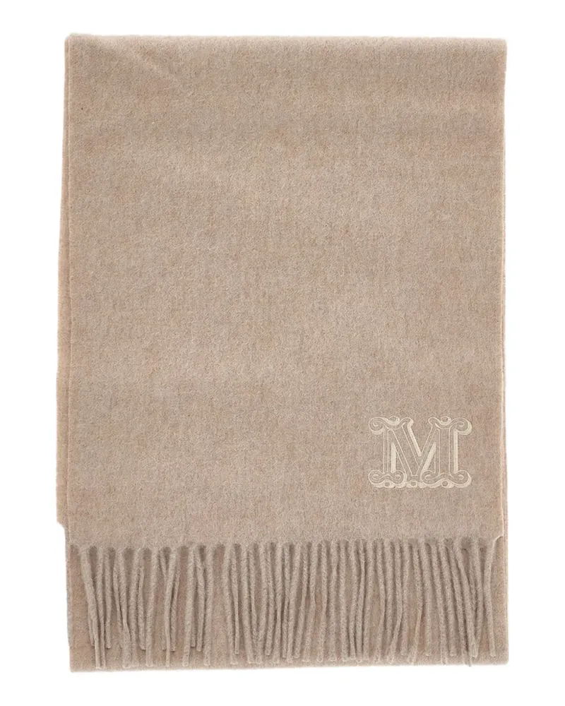 Max Mara Wslia Schal mit Fransenbesatz - Nude Nude