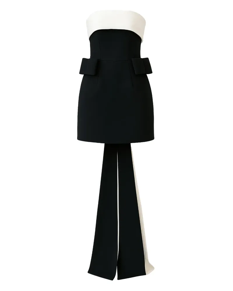 The New Arrivals Ilkyaz Ozel Lalani Minikleid mit Schleifendetail - Schwarz Schwarz