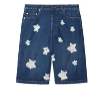 Stars Den Jeans-Shorts in Distressed-Optik