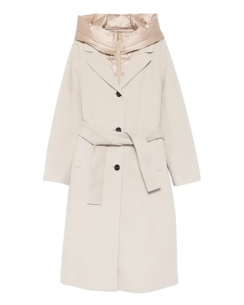 MARELLA Desiderio hooded single-breasted coat - Nude Nude