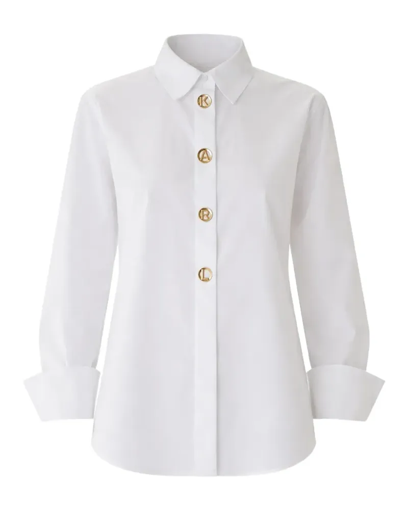 Karl Lagerfeld Klassisches Hemd - Weiß Weiß