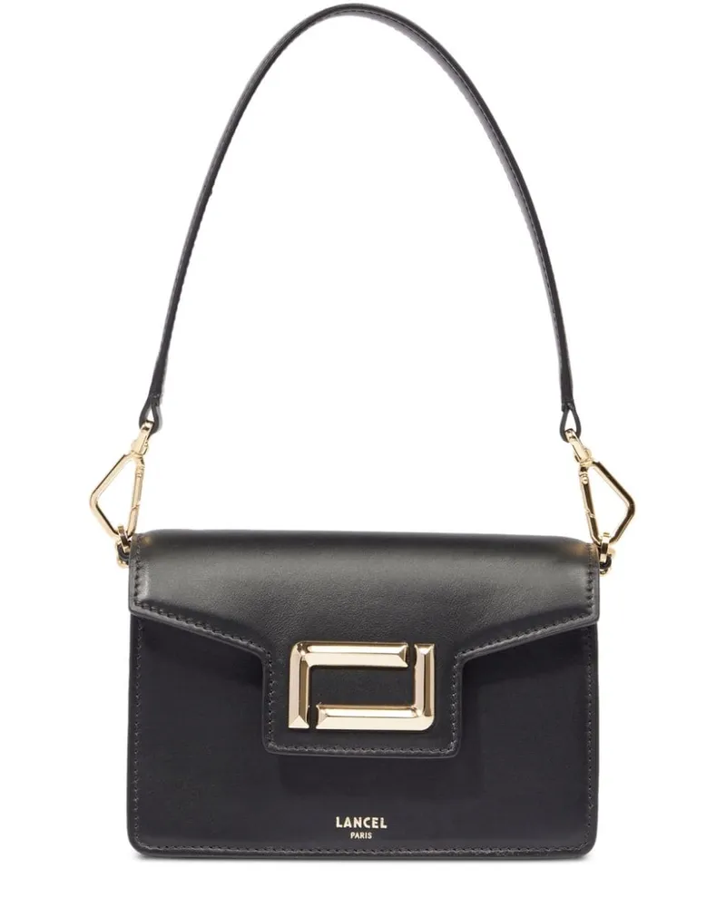 Lancel Mini-Schultertasche aus Leder - Schwarz Schwarz