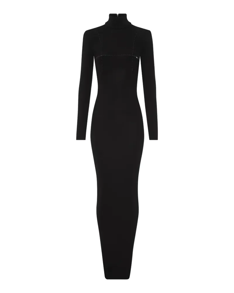 Jean Paul Gaultier Langärmeliges Kleid mit Cut-Out hinten - Schwarz Schwarz