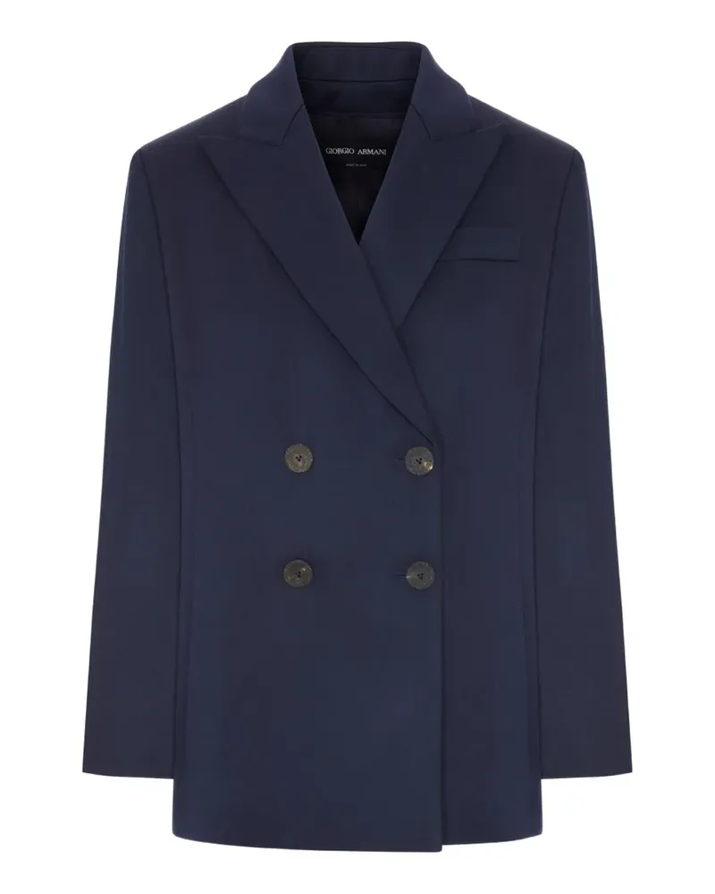 Giorgio Armani Doppelreihiges Sakko - Blau Blau