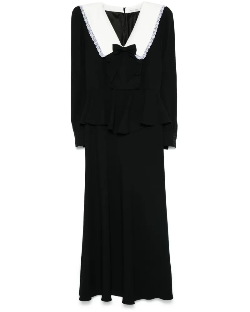 Alessandra Rich Envers Midikleid - Schwarz Schwarz