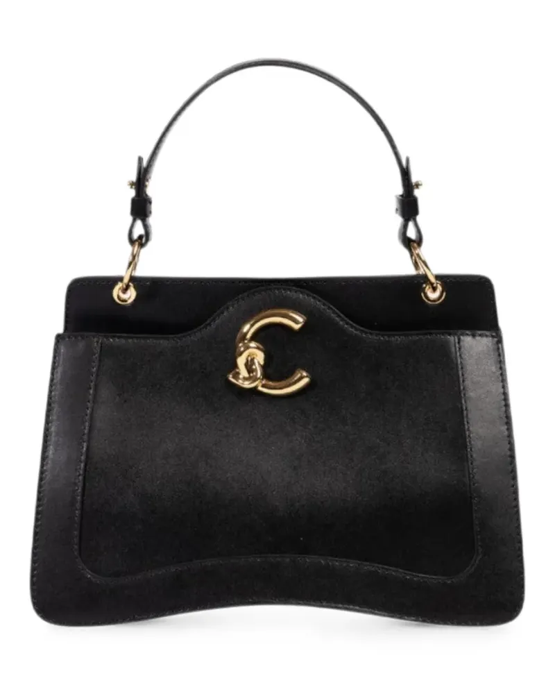 Coccinelle Shopper mit Logo-Schild - Schwarz Schwarz