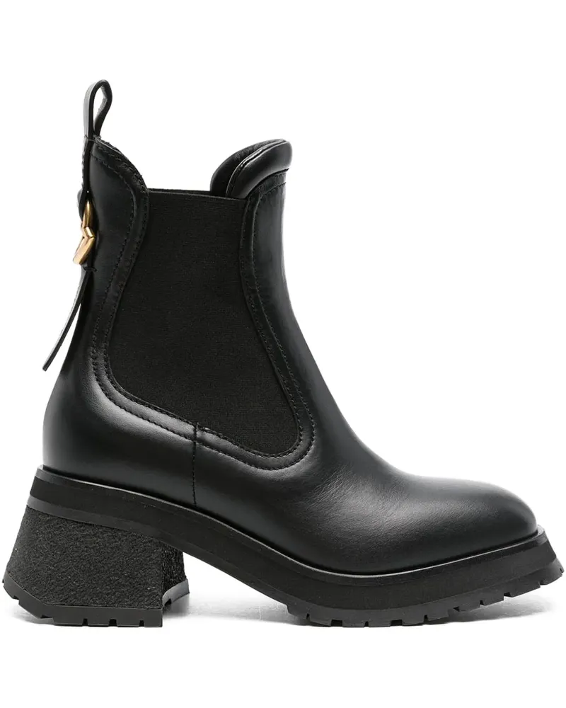 Moncler Gigi Stiefel 70mm - Schwarz Schwarz