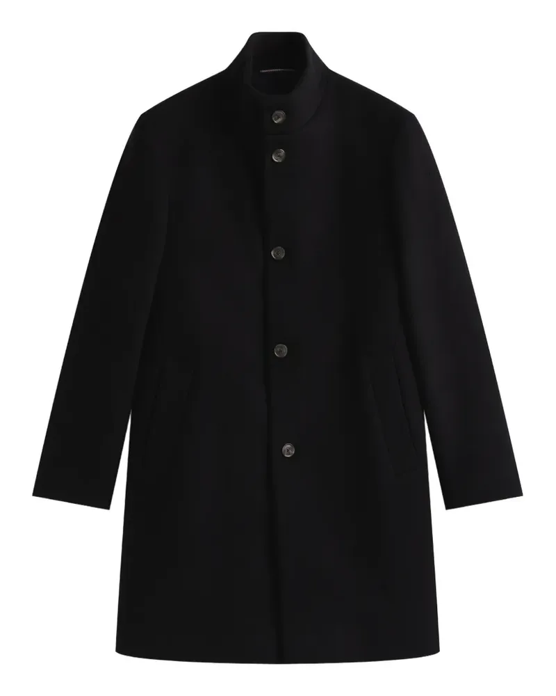 Tommy Hilfiger high-neck single-breasted coat - Schwarz Schwarz