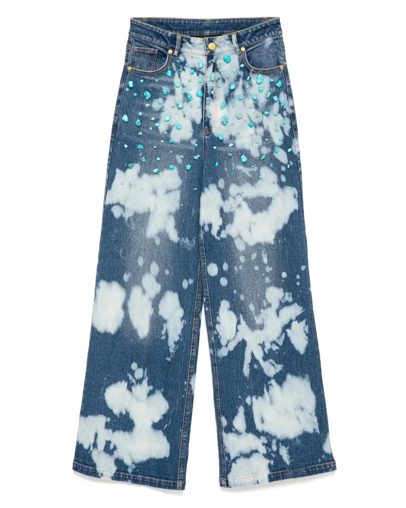 Cynthia Rowley Jeans mit Bleach-Effekt - Blau Blau
