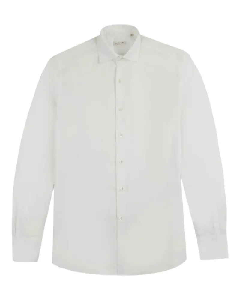 Glanshirt Klassisches Hemd - Weiß Weiß